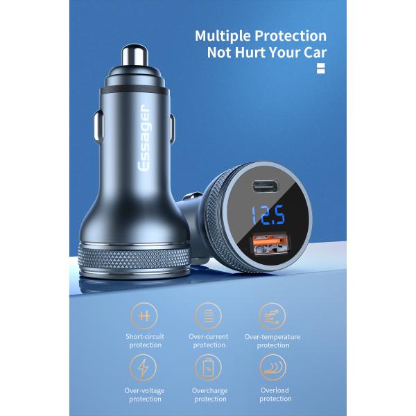 Essager 36W PD 3.0 QC3.0 USB Type C Car Fast Charger