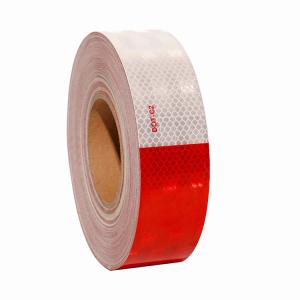 China Trucks DOT Conspicuity Retro Reflective Tape White Red Prism Type wholesale