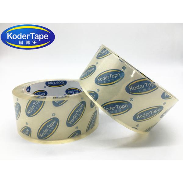 High Adhesion Clear Carton Sealing Tape , Bopp Clear Packaging Tape 35-90mic Thickness