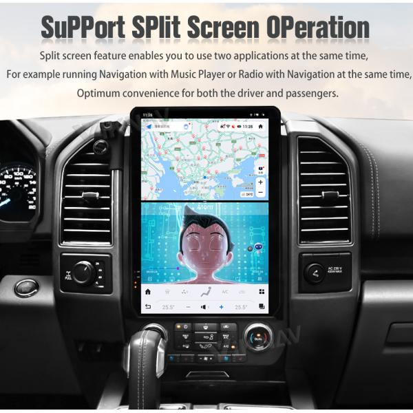 Android Auto Head Unit For Ford Raptor F150 F250 / F350 / F450 2015-2020 Touch Screen 14.5 Inch GPS Navigation Carplay