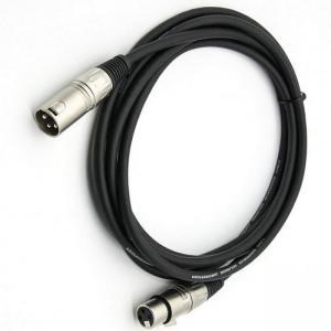 China 3 Pin XLR Microphone Cables Male To Female Mic Cord Black XLR Cable on sale