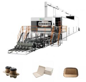 China Single Use Coffee Cup Tray Machine Automatic Paper Cup And Plate Making Machine wholesale