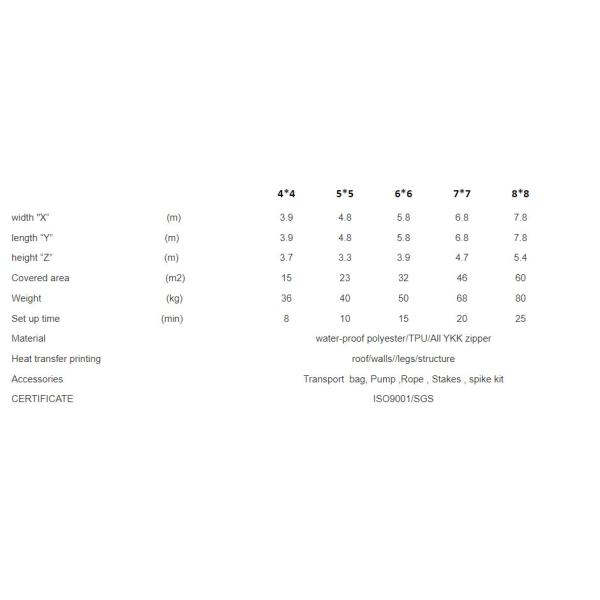 Inflatable Lawn Tent Trade Show Inflatable Advertising X Tent Carnival Canopy Inflatable Pop Up Canopy Tent