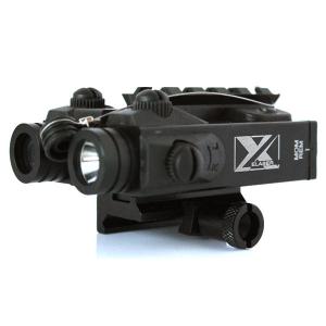 Tactical light plus red laser sight combo