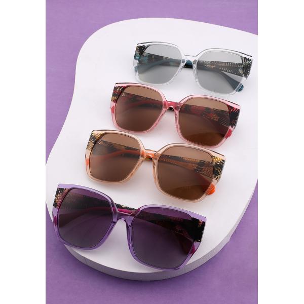 Eco Friendly Polarized Acetate Frame Sunglasses For Women UVA/UVB Blocking