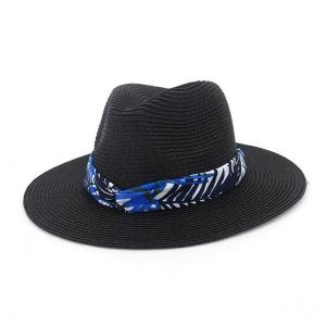 China Dame Top Hats Men Straw Women Straw Hat Men Sombrero Sun Protection Straw Hat with Ribbon wholesale
