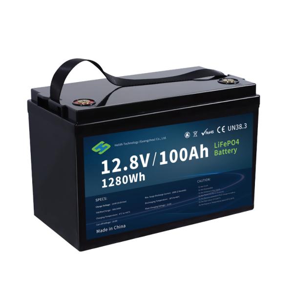Hertz 12100 12.8V 100Ah Lithium Ion Marine Battery with 6000+ Cycles, IP65 Waterproof, Bluetooth Optional