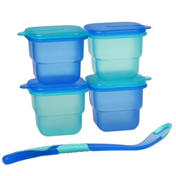 BPA Free Airtight Plastic Baby Food Storage Freezer Containers