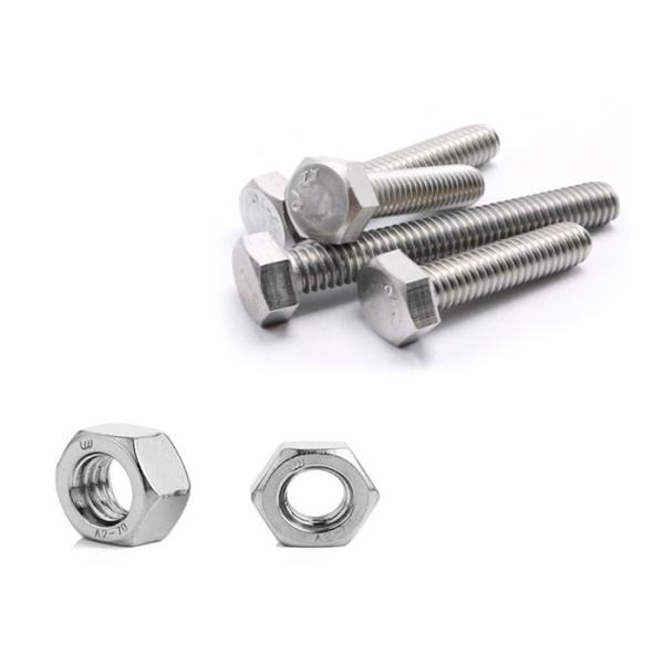 M8 Sliver Galvanized Hex Head Screws 5.8 Carbon Steel Bolts
