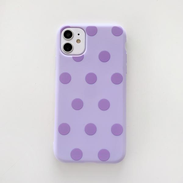 Candy TPU Dust Proof Polka Dot Phone Cases For Iphone 12