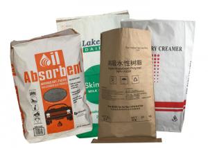 China Custom Printed Liquid Spill Absorbent Paper Packaging Bag 15kg 20kg on sale