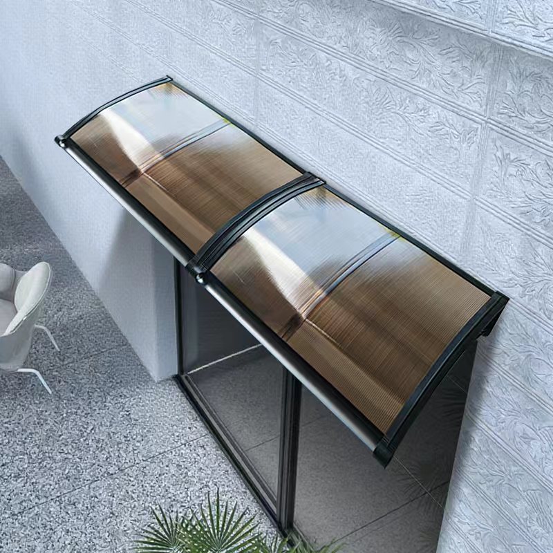 Clear Easy Assembly amp Installation Plastic Frame amp Polycarbonate Panels Canopy with Integrated Gutter and Gutter System