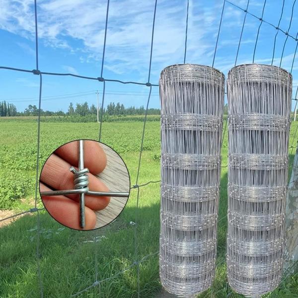 Deer 8 Foot Fixed Knot Fence High Tensile For Farm 4ft-12ft