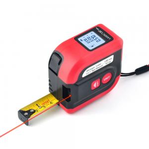 China Top Rated Laser Measuring Device 130ft Digital Laser Tape Measure With LCD Digital Display on sale
