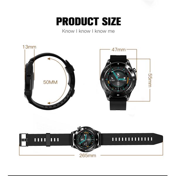 1.54" Screen 240*240 DPI waterproof heart rate watch For running