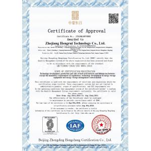 Zhejiang Hengrui Technology Co., Ltd. Certifications