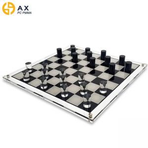China PMMA Acrylic Transparent Lucite Chess Set on sale