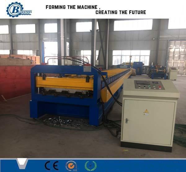 Quality 0.8-1.2mm Concrete Use Galvanized Steel Floor Deck Roll Formig Machine With Embossing for sale