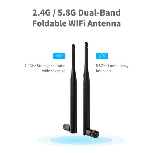 600-6000MHz Indoor Wireless SMA Mini MIMO Rubber Duck Router ABS Omni Rubber WiFi Antenna