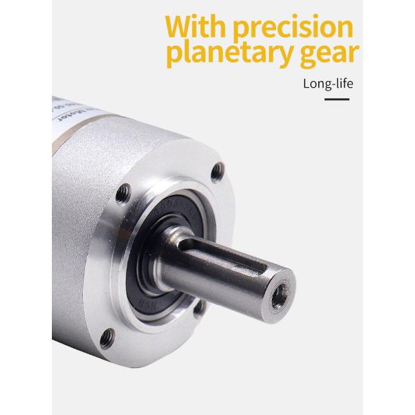 Planetary Gearbox with 1:50 Ratio 16Arcmin Backlash and 20000h Lifetime for Servo Motor Applications