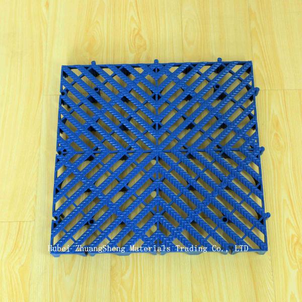 3.9mm Plastic Floor / Plastic Permeable Floor / Modern Interlocking PP Flooring Indoor Sports Plastic Floor Mats