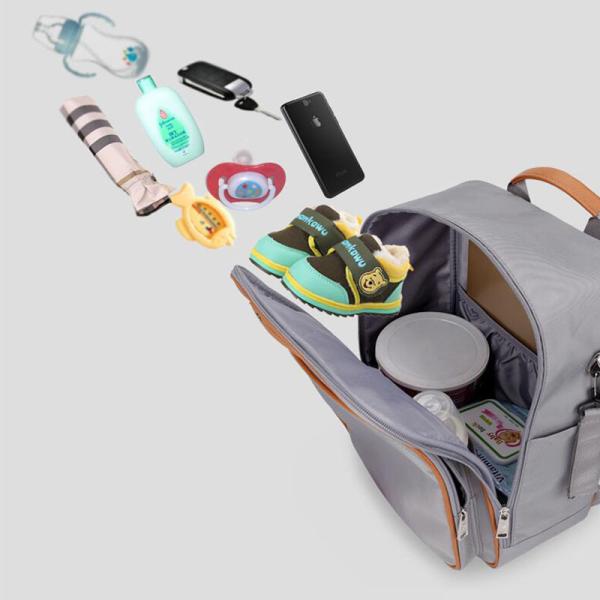 Multifunctional Baby Bag Waterproof Travel Backpack Business Shell Mummy Diaper Bag With Stroller Strap For Mom&Dad