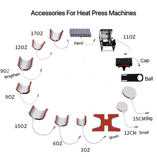 Multifunctional Sublimation Combo Heat Press Machine For Sublimation Blanks Photo Printing