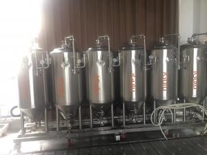China 316L Stainless Steel Beer Fermenter , Ss Brewing Conical Fermenter With Jacket wholesale