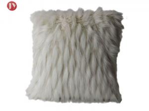 China decorative luxury soft fluffy faux fur throw pillow covers 18inch*18inch,mongolian style cushion case for couch,bed,sofa wholesale