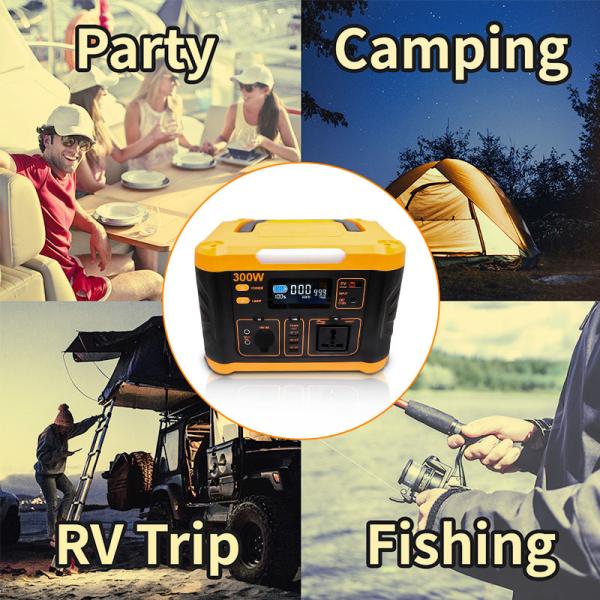 Portable 300W Backup Battery Bank Solar Power Station Mini Powerstations