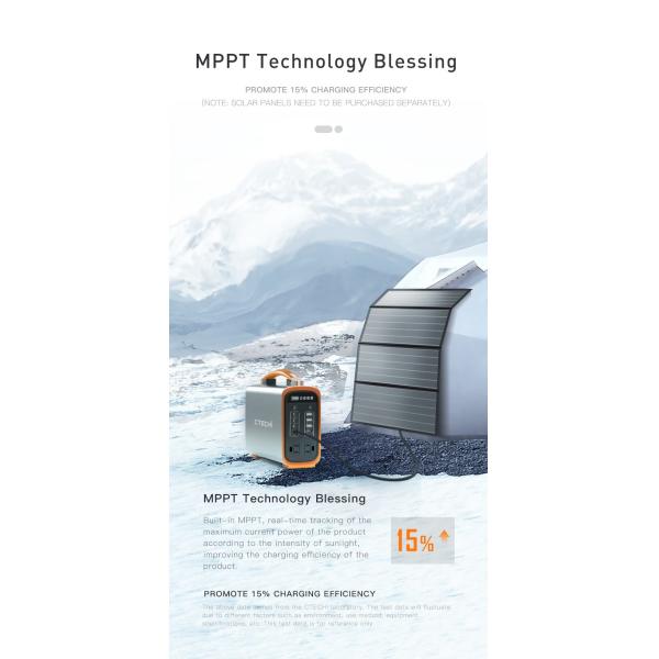 Laptop Camping Lifepo4 Portable Power Station Outdoor Solar Generator