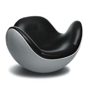 China Designer Fiberglass Shell Leather Lounge Leisure Placentero Ball Chair wholesale