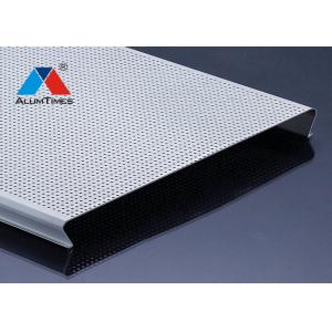China Fire Rated Aluminium Strip Ceiling , Linear Metal Ceiling Fireproof Soundproof on sale