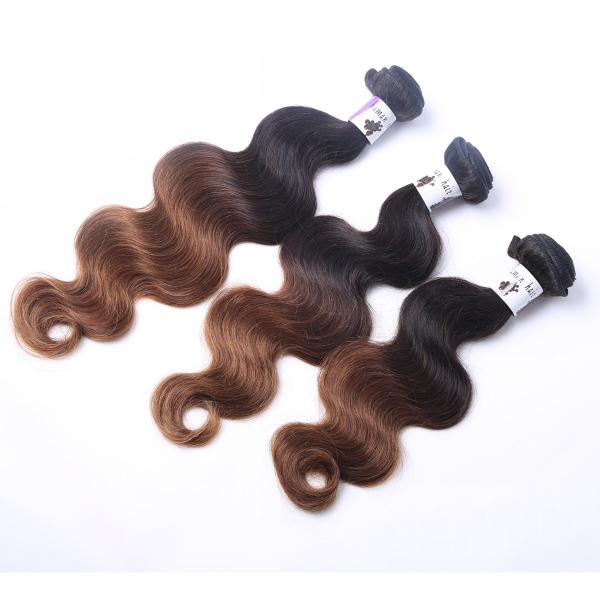 hair products 100% virgin unprocessed cheap root black ombre color human hair weft