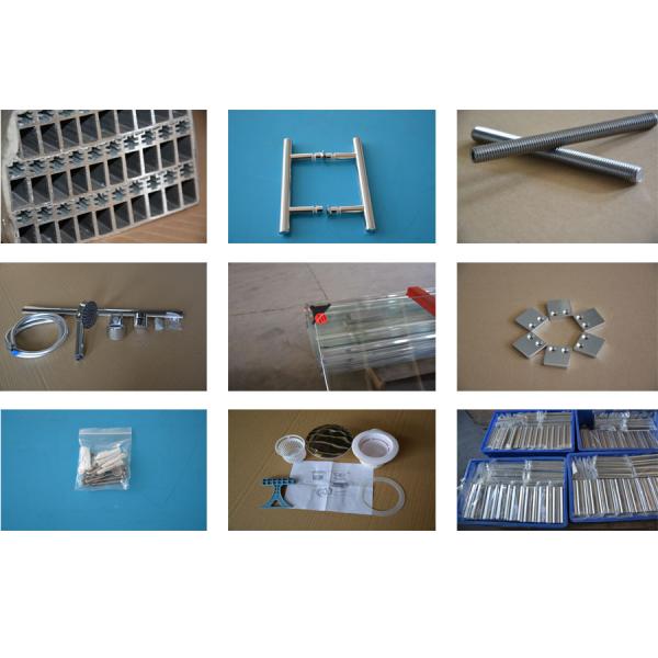 Modern Design 3/8 Inch Tempered Glass Double Sliding Doors for Commercial Buildings