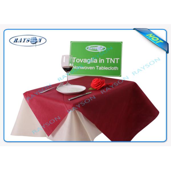Customized Colors and Printing Patterns Disposable Tablecloths Made from PP Non Woven