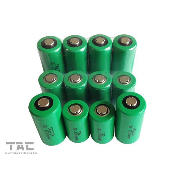 CR123A Primary Lithium LiMnO2 Battery 1500 mAh with High Energy Density