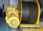 China Electric Winch Machine 5 Ton Alloy Steel Yellow With Grooved Drum wholesale