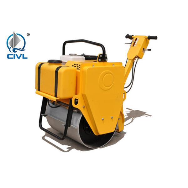 Walk Behind Single Cylinder Road Roller / Mini Road Roller / 5.5hp Gasoline Engine Roller Compactor