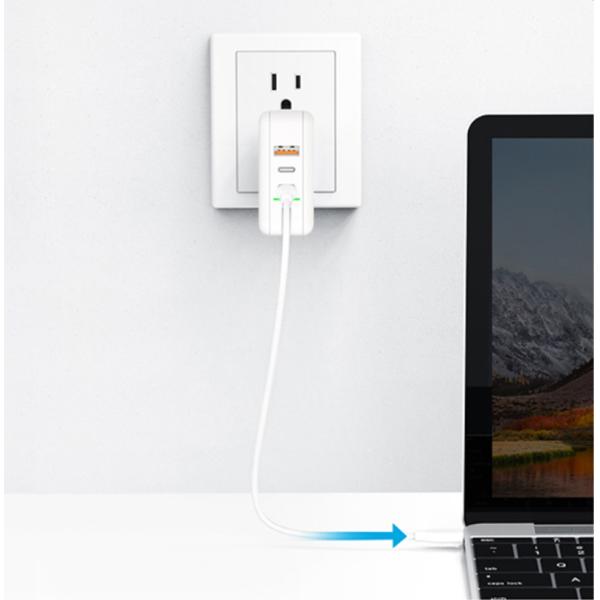 RoHS Changeable Plug 61W GAN Laptop Charger