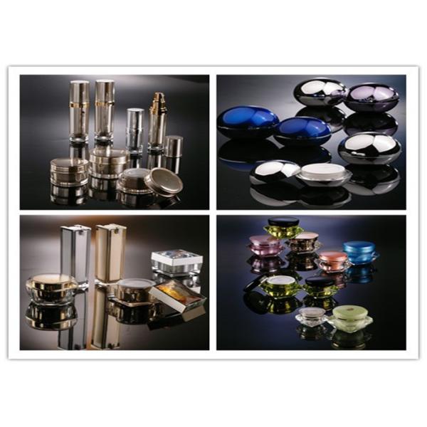 Slim Black Cosmetic Pump Bottle Acrylic Airless 30ml 50ml Custom Color