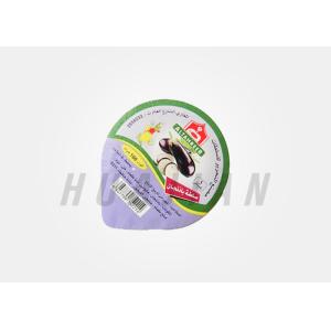 Heat Seal Laminated Aluminum Foil Lidding Food Labeling Stickers