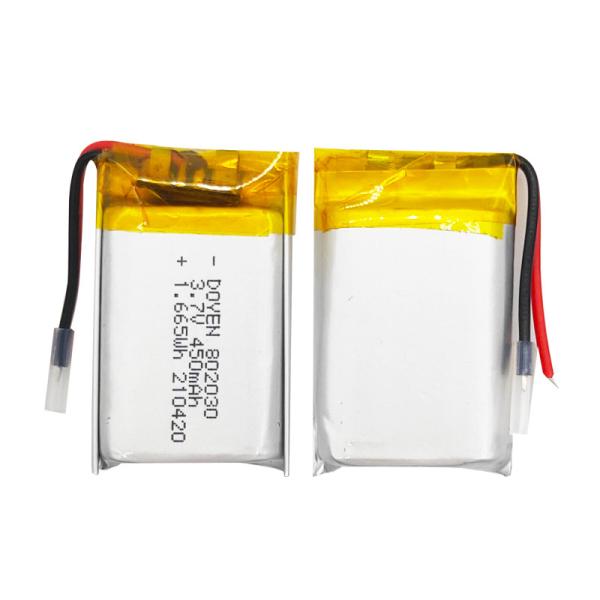 3.7v Lithium Polymer Battery Pack 500mah 850mah 1000mah 2000mah