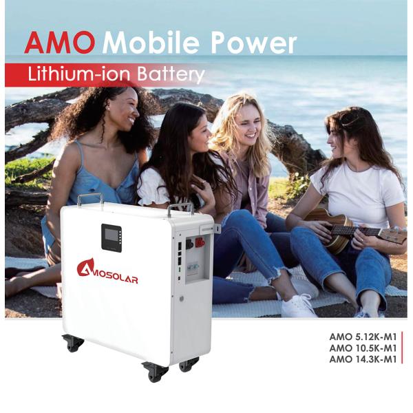 Amosolar Move LFP 12v 48v 51.2v 200ah 280Ah 100Ah 10Kwh Solar Battery for Solar System