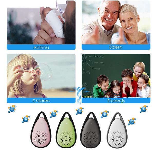 Wearable Tiny Air Purifier Remove Pollen Relieve Allergies Personal Electronic Mask