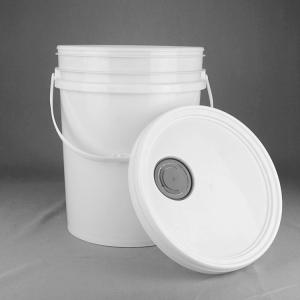 China 5 Gallon 20 Litre Automotive Lubricants Plastic Bucket With Grease Cap wholesale