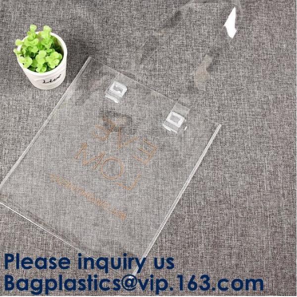 Clear Purple Trendy Shopping Bag,Folding PVC Tote Bag,Waterproof PVC Shopping Shoulder Bag, BAGEASE, BAGPLASTICS