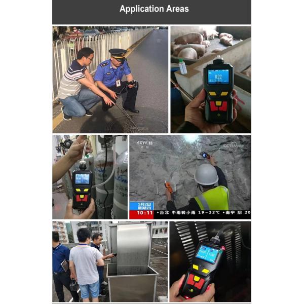 Zetron MS400-4 Portable 4 in 1 Gas Detector O2 CO H2S LEL Combustible Toxic Gas Monitor for Industrial Safety