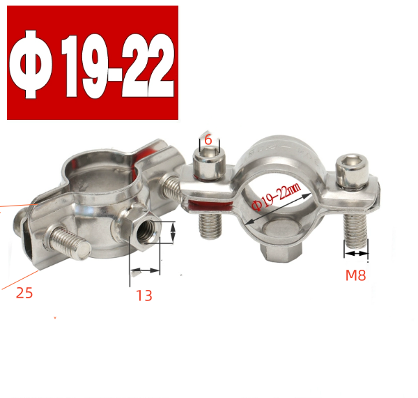 JIS Standard Stainless Steel Hose Clamp Pipe Holder for Tri Clamp Fitting and Tube Clips Standard or Nonstandard Standard