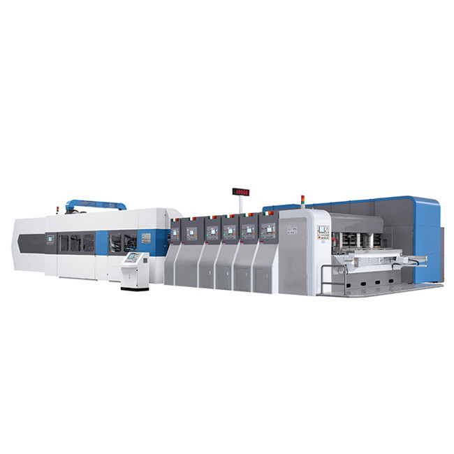 China Carton Flexo Folder Gluer Machine Automatic Corrugated Board Making Plant wholesale